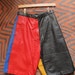1980s Salt N Pepa Leather Color Block Shorts
