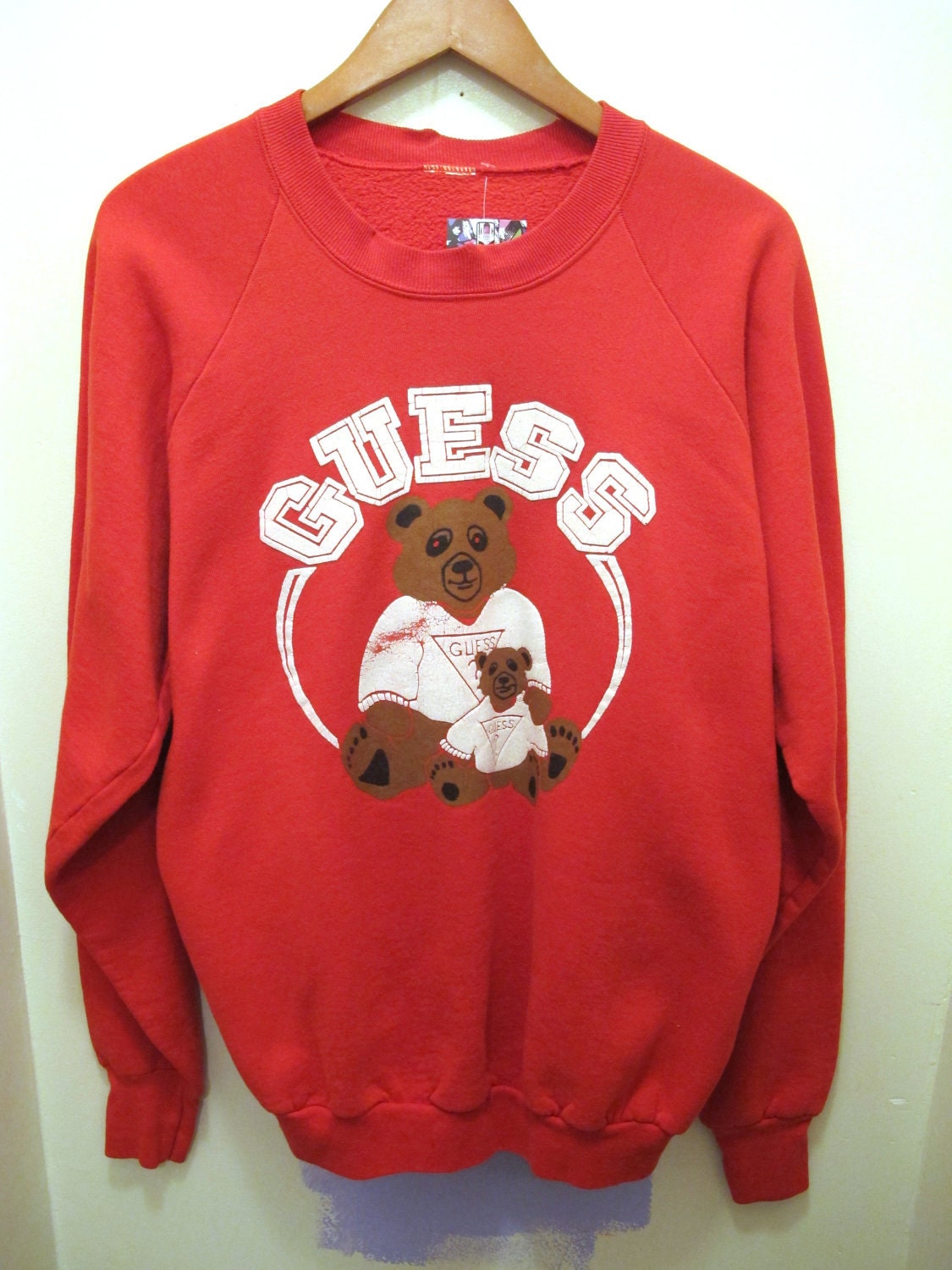 guess bear sweatshirt