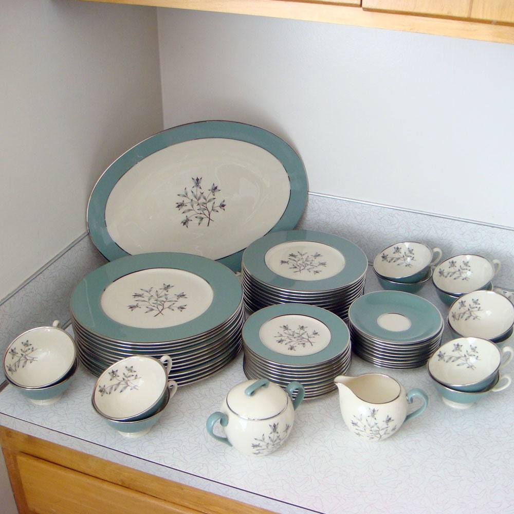 Lenox Kingsley China Set midcentury luxury dishes