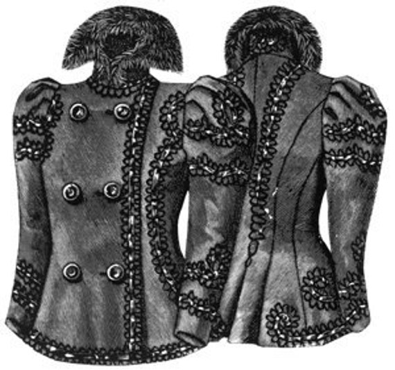 Ageless Patterns Victorian 1897 Ladies Jacket sewing Pattern