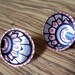 Vintage Earrings Layered Copper Post Earrings late 1970s