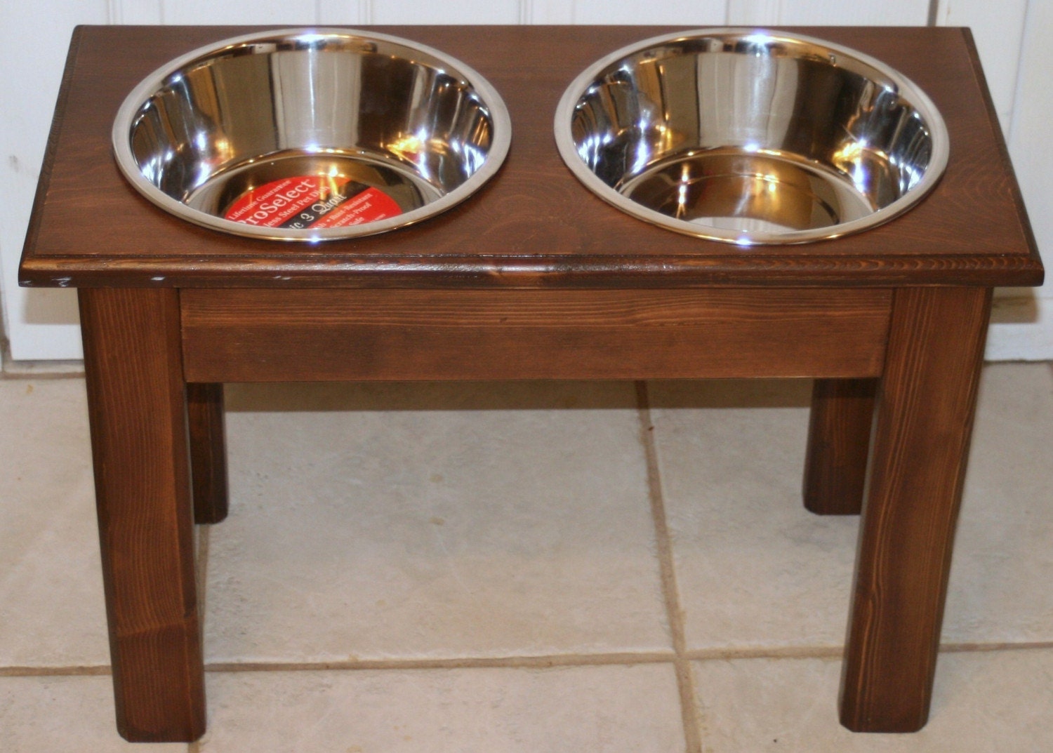 Raised Elevated Dog Food Dish Bowl Large Stand New Feed