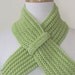 SALE HALF PRICE Green Scarflet Neckwarmer for Women - Hand Crocheted Light Green Scarf - Ready to Ship - Direct Checkout