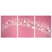 Original Painting - 16X20 Acrylic Triptych - Pink Snow Blossom Branch