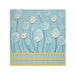 Blue and Yellow Daisy Painting - Original Mixed Media Art on Canvas - Small Aqua Home Decor 12X12 - IN STOCK