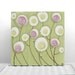 Girls Nursery Canvas Wall Art for Pink and Green Room - Textured Rose Painting - Small 10x10