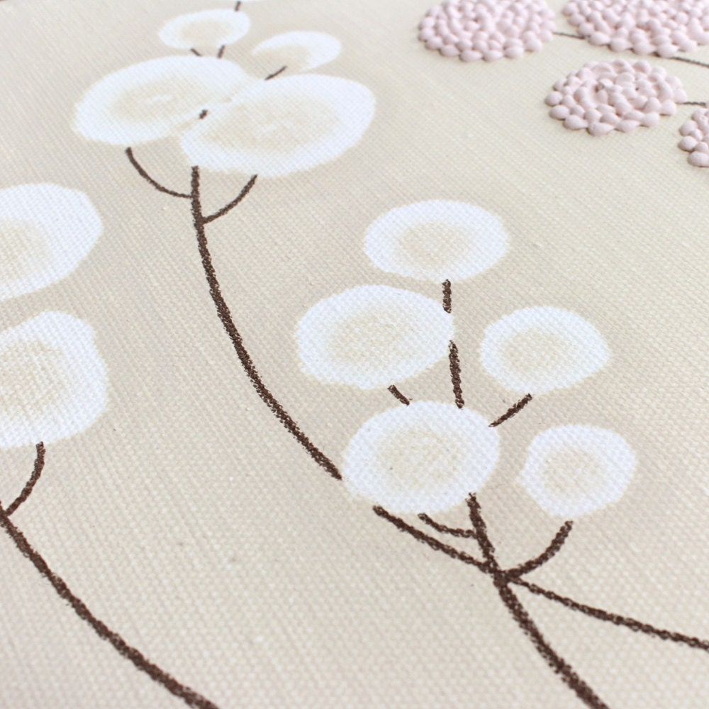 Baby Girl Nursery Canvas Art Original Acrylic Painting