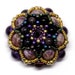 Seven Sisters Beaded Pendant with Charoite Amethyst Blue Goldstone