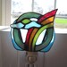 Sale - Rainbow in the Sky Stained Glass Night Light
