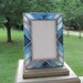 Shades of Blue 4 x 6 Stained Glass Picture Frame