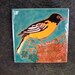 Baltimore Oriole Tile Arts and Crafts style perfect for the birder, used in kitchen,bath, fireplace surround, or framed