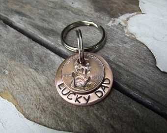 Lucky us Keychain, Fathers day gift, BFF Gift, Mothers day gift, Lucky Penny Keychain
