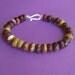 Sterling Silver and Mookite Bangle -- LAST ONE