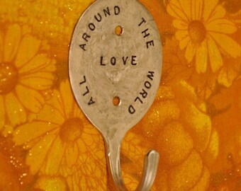 Love Spoon Hook Personalized x Love all around the world x SMALL x