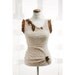 SALE Ruched Beige Top no2 OOAK Honey beehive blouse Spring Summer timeless Fashion wear