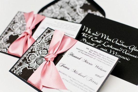 Etsy Lace Wedding Invitations 7