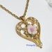 Vintage Necklace Pendant Rose Avon