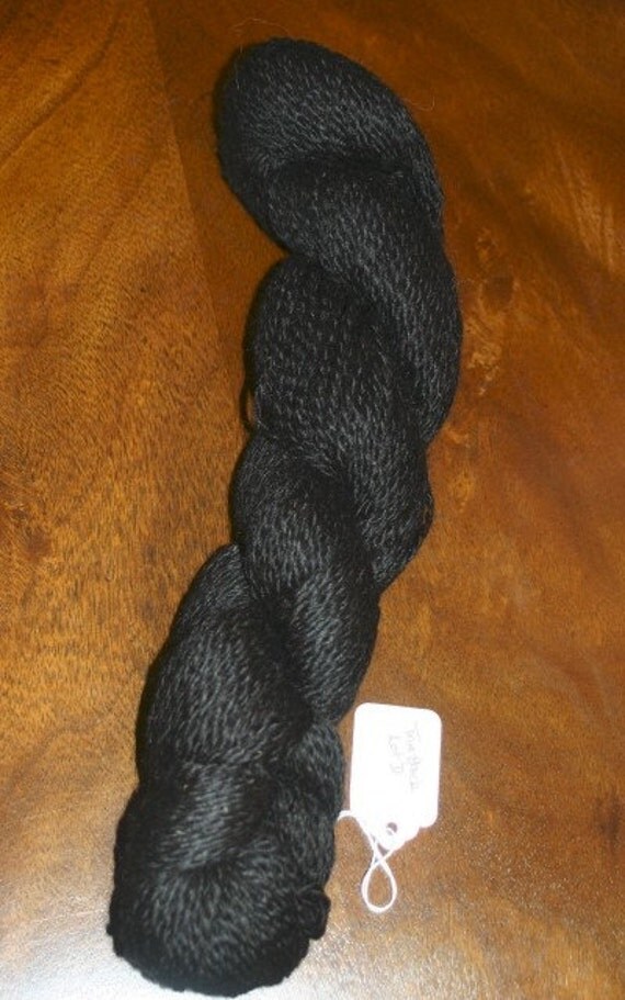 Black Baby Alpaca Yarn