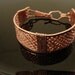 Copper Handwoven and Hand Wire Wrapped Bracelet
