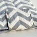 Laptop 17 Sleeve - 17 inch Laptop Sleeve - Ash and White ZigZag Chevron -READY TO SHIP