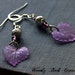 Lavender Leaf Earrings