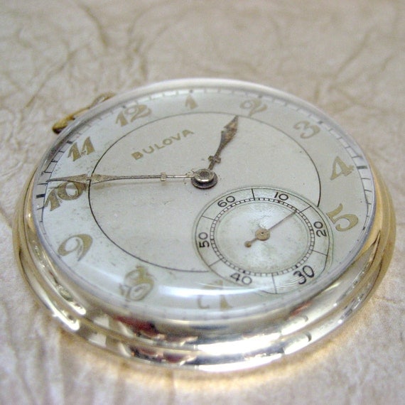 Vintage Bulova Pocket Watch 17 Jewel Circa 1940
