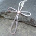 Sterling Silver Modern Cross Pendant with Copper Nugget - Artisan Hand Made Silver Jewelry - Designed by A Second Time