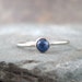 Blue Sapphire and 10K White and Yellow Gold Ring - Artisan Jewellery - Handmade and Designed by A Second Time