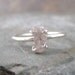 Diamond In The Rough Uncut Diamond Solitaire Engagement Ring - Sterling Silver Ring - Handmade and Designed by A Second Time