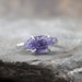 Iolite Sterling Silver Ring - Raw Uncut Rough Iolite - Handmade and Designed by A Second Time