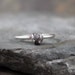Uncut Rough Diamond Ring - Sterling Silver - Engagement Ring - Silver Artisan Jewellery - Handmade and Designed by A Second Time
