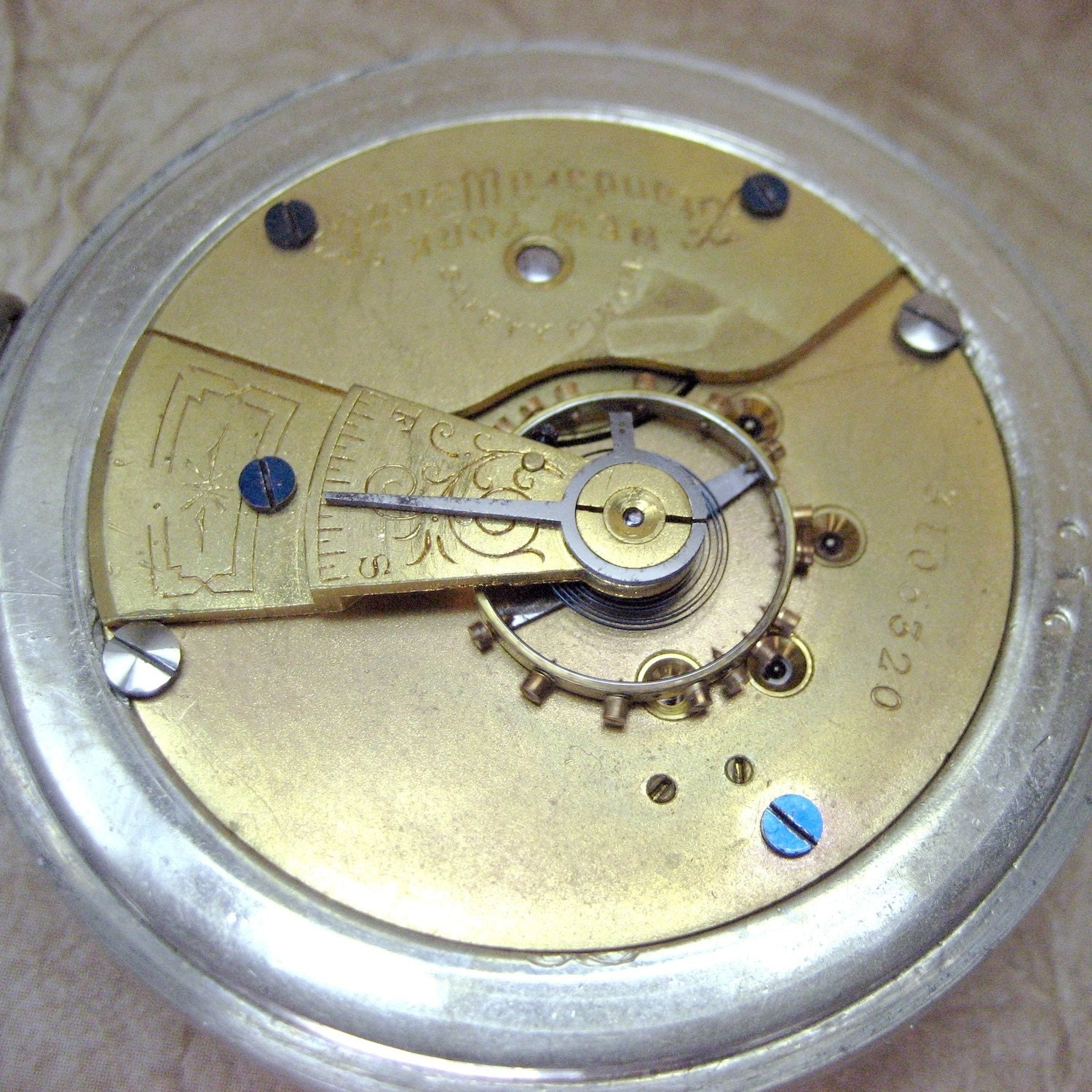 Vintage New York Standard Watch Company USA Pocket Watch