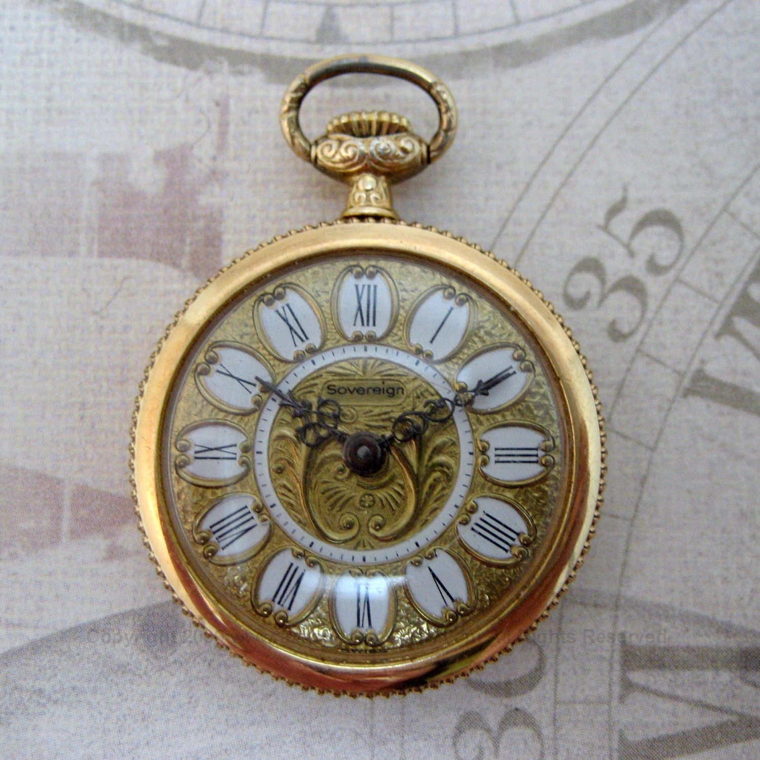 Vintage Sovereign Watch Swiss Made 5 Micron Gold by ASecondTime