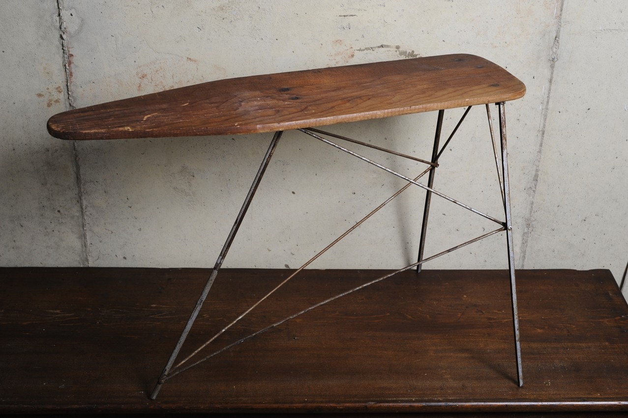Vintage Child's Wood & Metal Ironing board