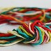 SALE OOAK Set No. 163 Silk Bundle of Ten 2mm Silk Ribbons Random Colors
