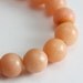 Peach Quartz 8mm Round Beads - Half Strand