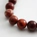 Red Flake Jasper 8mm round - 8 inch strand