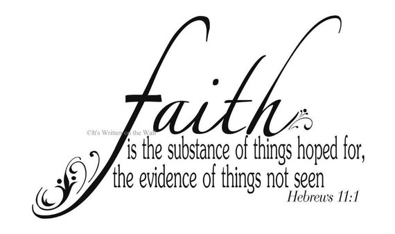 Faith Scripture Quote Religious Vinyl Lettering Wall Saying 61