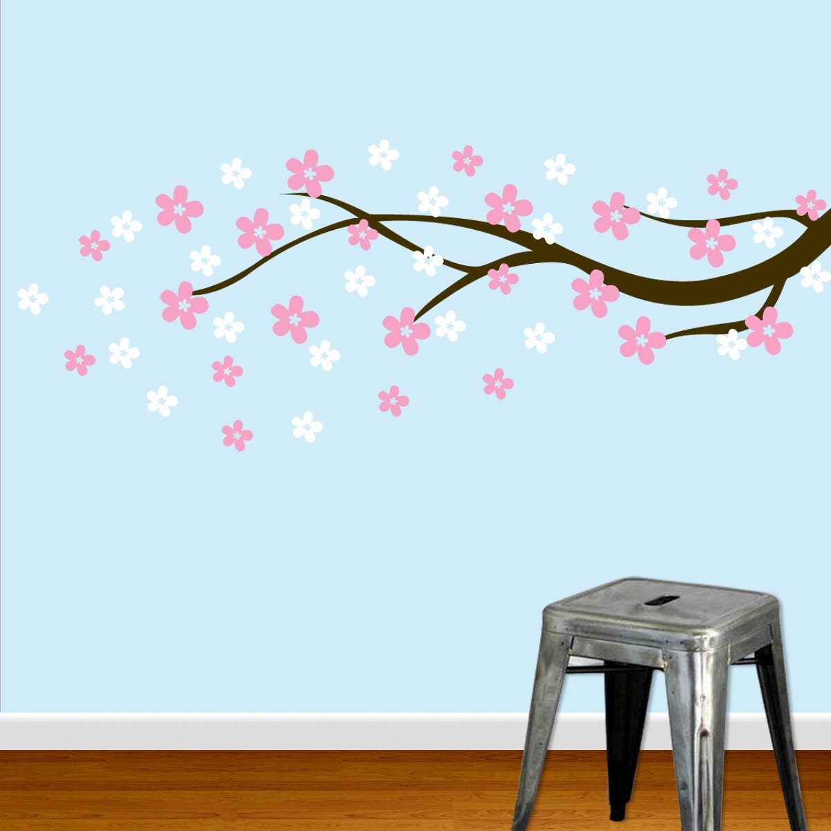 Nursery Wall Decal Cherry Blossom Branch DB224