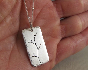 Sterling Silver Tree Necklace