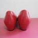 vintage womens shoes CHERRY red rockabilly hushpuppies 7.5 N