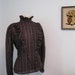 vintage PLAID blouse SCHOOLGIRL dolly ruffled bib front