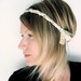 The Braided Headband- In Mint and Gold, bohemian style