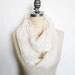 RESERVED Ivory Lace Infinity Circle Scarf
