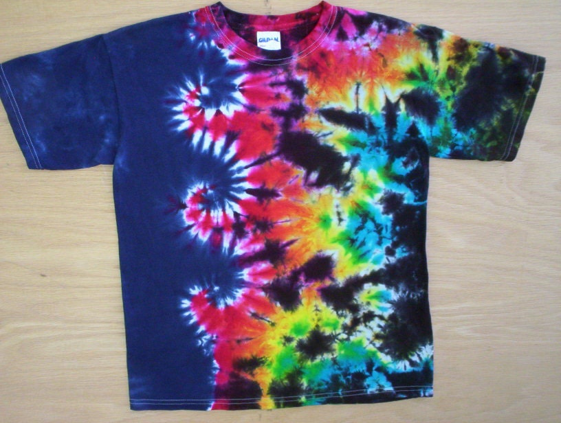Tie Dye Wave of Color Size Large
