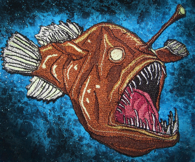 Glowing Deep Sea Angler Fish Anglerfish Black Sea Devi