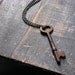 The Sentinel. Antique Skeleton Key Necklace.