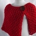 Knitted poncho wrap capelet. Free worldwide shipping.