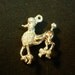 French Poodle Dog Sterling Silver 3D Charm Vintage