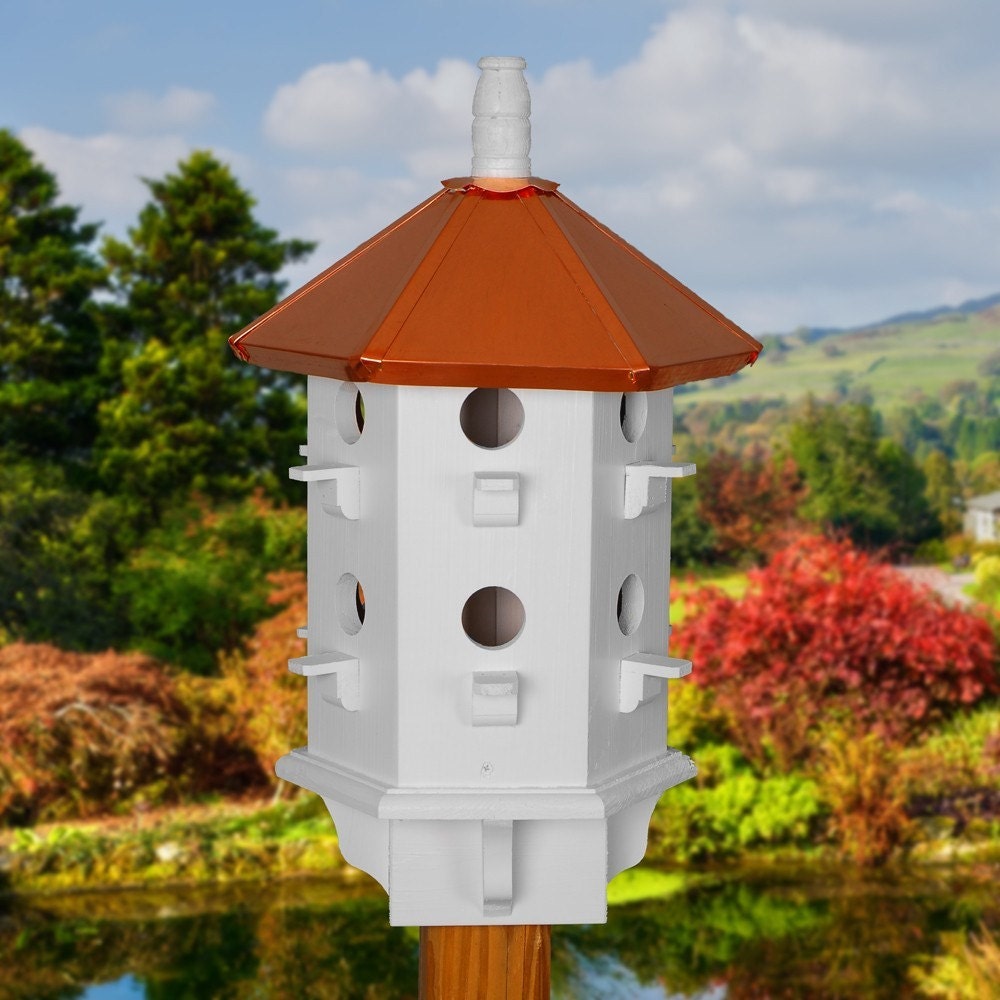 Purple Martin Birdhouse Copper Roof Birdhouses Painted Bird